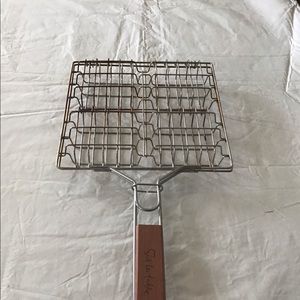 Stainless Hamburger Grill Basket, cook 4 burgers